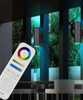 Exterior Up Down Outdoor Wall Lights With Remote Control RGB Color Changing 1200 Lumen Warm White 3000K RGB CCT
