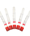 Veterinary Lab Vacuum Blood Collection Tubes No Additive 5ml Red Cap 100 Count For Vet Clinics And Pet Labs