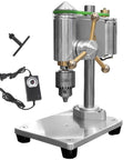 Kickass Mini Drill Press And Compact Benchtop Drilling Station For High Precision Woodworking and Epoxy Casting with variable speed control.