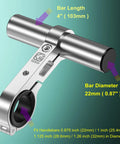 Aluminum Alloy Handlebar Extender For Bike And Motorcycle, 4 Inch Extension, CNC Machined 6061-T6 With Hard Anodized Finish
