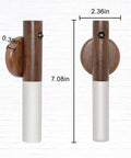 Dimensions of Smart Walnut Wood Motion Sensor Night Light Portable USB Rechargeable Magnetic Wall Lamp