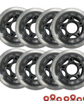 8 Pack Inline Skate Wheels Set 76mm 80mm 90mm 100mm 110mm With Bearings 85A Hardness For Indoor Outdoor Use Durable Replacement