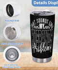 That's My Husband's Problem Gas Station Funny Wife Tumbler Double Wall Stainless Steel Insulated Water Bottle Details