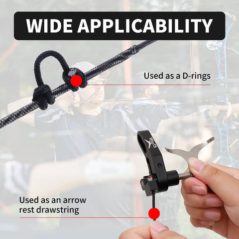 59Ft D Loop String For Compound Bow Beefy Durable Tear Resistant Archery D Loop Material With 18m Length shown in use