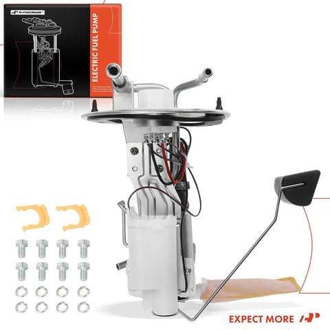 Top Notch Electric Fuel Pump Assembly Compatible With Toyota Camry Avalon And Lexus Es300 Street Tested Heavy Duty Replacement, showing detailed assembly with components and fittings.