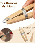 Wooden Ring Clamp With Leather Jaws And Dope Wedge Lock For Easy Ring Setting And Jewelry Making Handy Tool for crafting rings