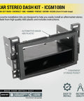 Ultimate Double and Single DIN Car Stereo Installation Kit for 2006 to 2017 Non-Amplified General Motors Rides