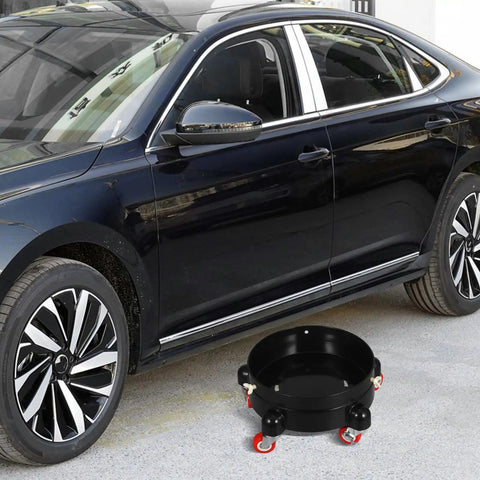Heavy Duty Car Wash Bucket Dolly With Smooth Swivel Wheels Mobile Bucket Cart Stand For Garage Or Auto Detailing Shop No Sweat Rolling Cleaning Essentials