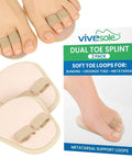 Toe Straightener Splint Pair For Hammer Toe Correction And Claw Toe Relief All Day Comfort Crooked Toe Realignment Cushion Brace