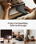 Adjustable Ipad Stand And Tablet Holder For Desk And Home Office Folds Flat For Travel Lightweight 15.2 Oz ABS Plastic