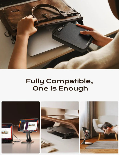 Adjustable Ipad Stand And Tablet Holder For Desk And Home Office Folds Flat For Travel Lightweight 15.2 Oz ABS Plastic