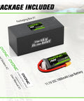 3S 11.1V 1000mAh LiPo Battery 35C With XT60 Connector For RC package contents with box, manual, stickers
