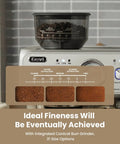 Dual Boiler Espresso Machine With Built In Grinder And 58mm Commercial Portafilter Barista Steam Wand 31 Grind Settings