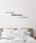 Bedroom wall with 9 Pcs Vinyl Wall Decals With Inspirational Quotes Removable Motivational Sayings Peel And Stick For School Classroom Home Office Black Font Classic Decor.