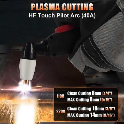 Plasma cutting with 8 In 1 Welding Machine All In One Plasma Cutter And Multi Process Welder 200A Dual Voltage 110 And 220V