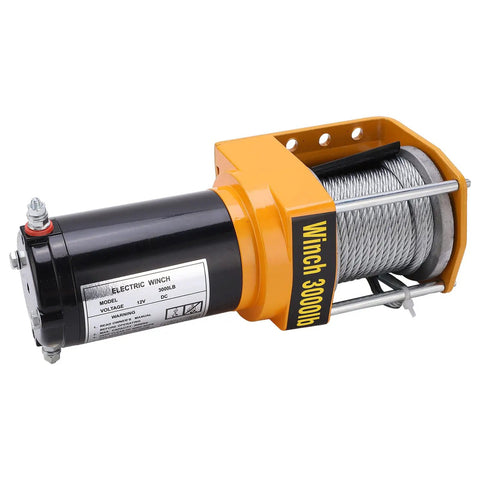 Ditch The Suck With This Badass 12V Electric Winch Kit boasting a 3000 lb pulling capacity and durable synthetic rope.