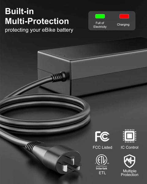 4A Standard eBike Charger For Bosch eBike System 2 BES2 With Oval Plug Replacement Power Supply For Active And Performance Line PowerPack And PowerTube Batteries Model BCS220 Not For BES3