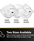 N95 Disposable Respirator With VFlex 9105 Particulate Mask Pack Of 50 Standard Size NIOSH Approved in two sizes