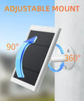 Adjustable mount demonstration for Three Pack 4W Solar Charger Kit For Outdoor Battery Security Cameras with USB C cable