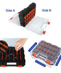 Massive 202 Piece Hitch Pin Kit For Trailers Tractors Trucks And Mowers With Beefy Lynch Pins PTO Pins Clip Pins And Cotter Pins In Zinc Plated Steel For Farm Equipment Snow Plows Lawnmowers And Garage in storage case with compartments and measurements