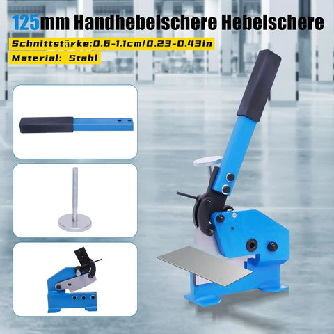 Heavy Duty Manual Metal Shear With Beefed Up Handle And Quick Adjust Clamp For Chomping Through Quarter Inch Steel Plate Round Bar And Flat Stock Legit Garage Workhorse Zero Plug Setup Rigged Tough For Real Builders And Backyard Shops Nationwide