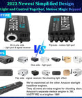 Comparison of Lit Car Starlight Headliner Kit's 16W RGBW engine with other engines, highlighting shooting star effects.