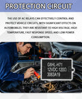 Mechanic installing G8HL-H71 AC Relay For Honda 4 Pin Starter Relay in car engine bay, protection circuit highlighted.