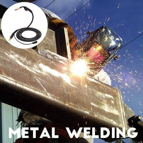 Welder using 15 Foot MIG Welding Gun Stinger For Lincoln Magnum 100L K530-6 Replacement Torch for smooth welds