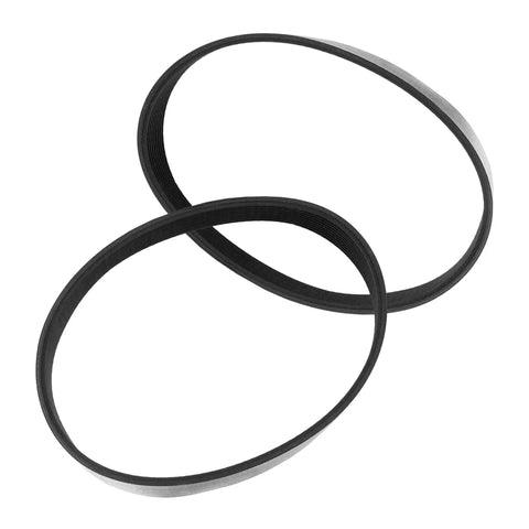 Built Like A Tank Planer Drive Belts Set Replacement Motor Ribbed Rubber Drive Belts, heavy duty ribbed rubber, durable design.