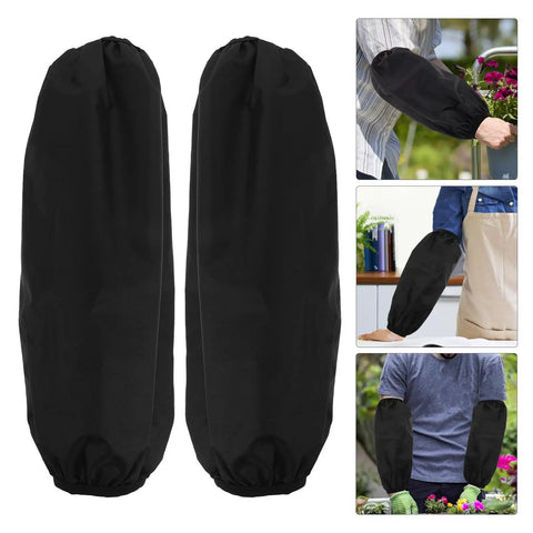 Slick Shield Waterproof Arm Sleeves, Heavy Duty Oilproof Kitchen And Garage Crew Work Guards, Black Two Pack for gardening and cooking.