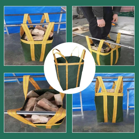 Rock Solid Heavy Duty Crane Lifting Bag Anti Tear Reusable Cargo Net Built Tough For Serious Job Sites And Relentless Heavy Hauling Across Any Terrain, filled with bricks.