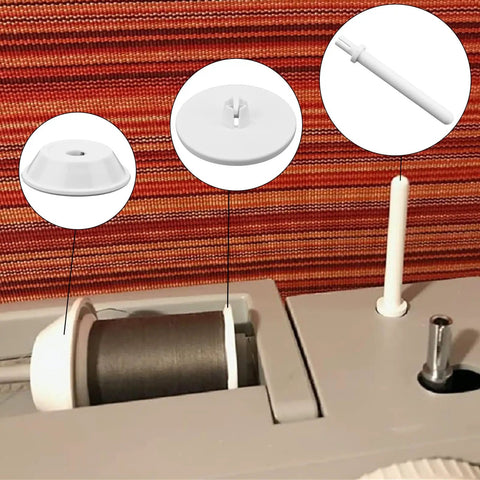 3 Piece Spool Pin Cap Set With Small And Large Spool Covers And Spool Pin Quick No Fuss Replacement Parts For Everyday Home Sewing Machines Durable Spool Cap Covers That Fit Most Domestic Machines.
