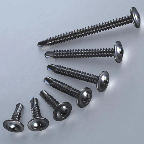 410 Stainless Steel Sheet Metal Self Tapping Screws Eight By One Half Inch Truss Head Heavy Duty Quick Tapping For Metal Panels