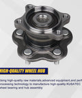 Rear Wheel Bearing And Hub Assembly OEM Grade 512201 for Nissan, 5-lug with ABS, high-quality raw materials, close-up view