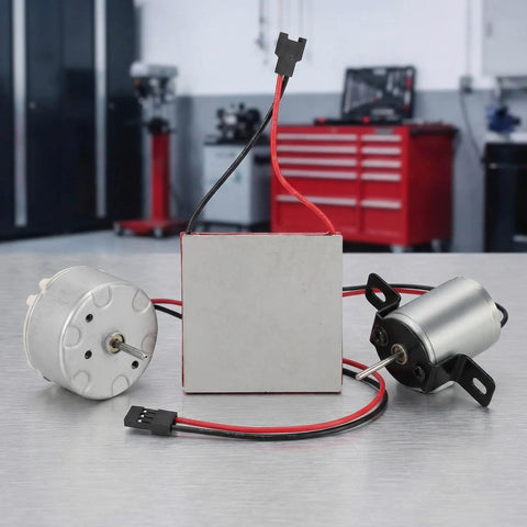 Heat Powered Fireplace Fan Replacement Motor Repair Kit For Wood Stoves And Electric Stove Fans Quiet And Built Tough Durable Metal Motor Easy Install Noise Reduction Fits Most Stove Fans replacement motor kit with wires and connector
