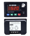 Badass 40A Dc Motor Speed Controller With Sharp Digital Display And Pwm Adjustments For Hassle Free Forward Reverse Direction Changes On 12 To 48 Volts, front and back view showing controls.