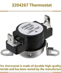 3204267 thermostat from DIY Friendly Dryer Repair Kit With 134792700 Heating Element, 137032600 Thermal High Limit, And 3204267 Thermostat For Electrolux Frigidaire Dryers, Replaces PS2349309 AP4368653 AP4368739 PS2349395 AP21314