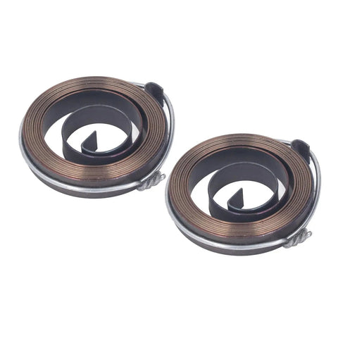 Pro Grade Heavy Duty Drill Press Return Spring 2 Pack for Bench Drills Quill Coil Replacement Chrome Steel Retraction Springs