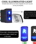 6 Pack DIY Rocker Switch Kit With Laser Etched ON OFF Patterns SPST DPDT 5 Pin 7 Pin 12V 24V Toggle Switches with LED light