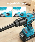 Adjustable speed 3 In 1 Cordless Rivet Nut Drill Gun for Nutsert Riveting and Drilling on wooden table