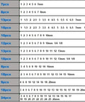 Precision ER11 To ER40 Collet Chuck Tool Holder Set sizes and specifications chart for milling machine applications.