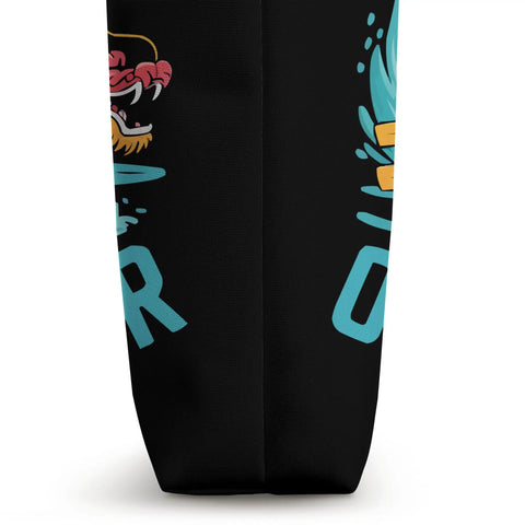 Side view of Dragon Boat Racing Tote Bag For Paddlers And Dragonboating Fans Unisex Dope Gear Made For Paddling Dragon Boat Festival Day