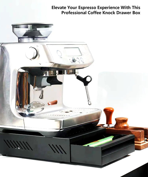 Large Coffee Knock Box For Espresso Machines And Home Kitchens Heavy Duty Stainless Steel Knock Drawer For Coffee Grounds Durable Easy Cleanup Big Capacity Countertop Accessory For Baristas And Cafe Crew