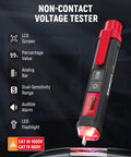 Plug And Play Circuit Breaker Finder Kit With Non Contact Voltage Tester showing LCD screen and LED flashlight.