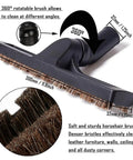 Horsehair brush from 12 Piece Universal Vacuum Attachment Kit With Hair Brush And Flexible Crevice Tool Pro Grade Wet Dry Shop Vac