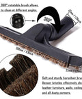 Universal Vacuum Attachment Kit For Vacuum Cleaners And Wet Dry Vacuums 360-degree rotatable horsehair brush, 300mm length