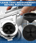 Three And One Eighth Inch Garbage Disposal Splash Guard Collar Baffle For Waste King Whirlaway And GE EZ Mount Disposals
