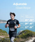 Running Hydration Vest for Women and Men with 500ml BPA Free Soft Flask, Adjustable Chest Straps, lightweight design in action