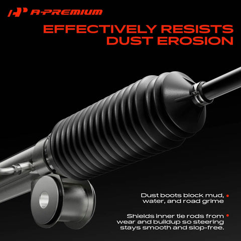 Electronic Power Steering Rack And Pinion Assembly For Chevrolet Beat Spark With Inner Tie Rods Dust Boots close-up view showing durability.