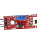 3 Pack Linear Magnetic Hall Switches Sensor Module for Speed Counting, top view showing red circuit board and components